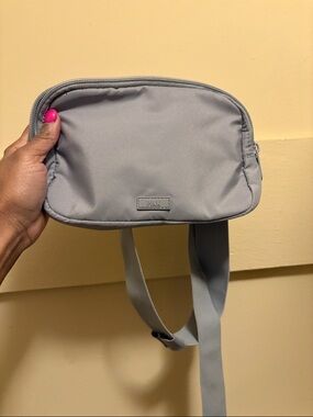 PINK Light Gray Crossbody Bag